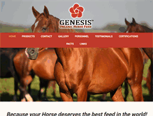 Tablet Screenshot of organic-horse-feed.com